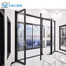 Aluminum Alloy Office Building Interior Glass Folding Door